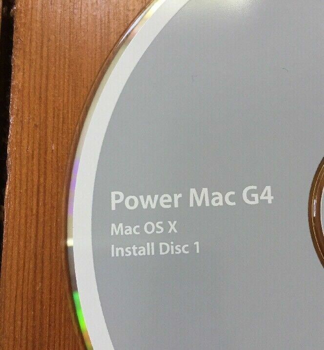 2002 Macintosh Power Mac G4 Mac OS X Jaguar 10.2.1 Software Install CDs Discs