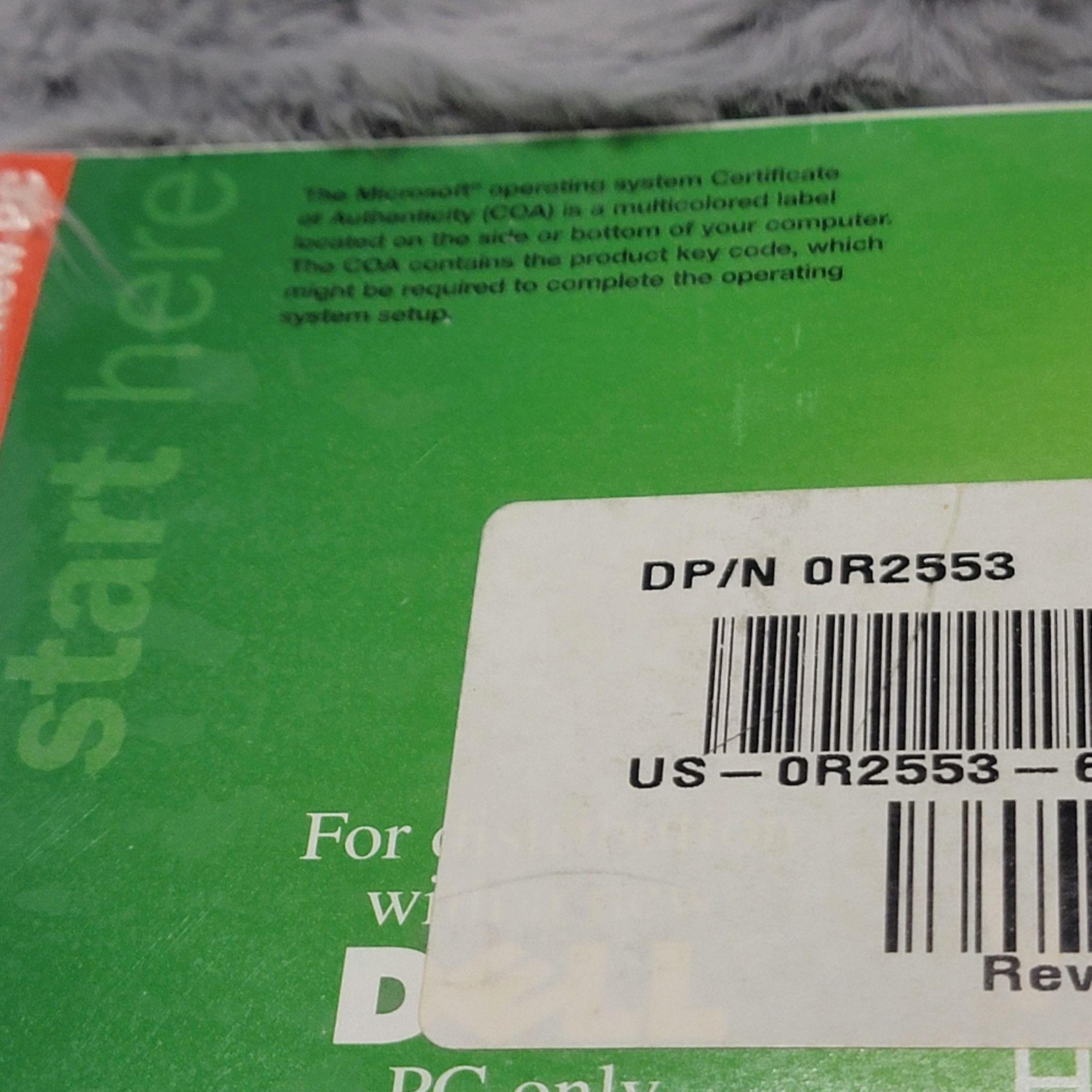 2002 Microsoft Windows XP Home Reinstallation Restore CD Dell OEM USA PC