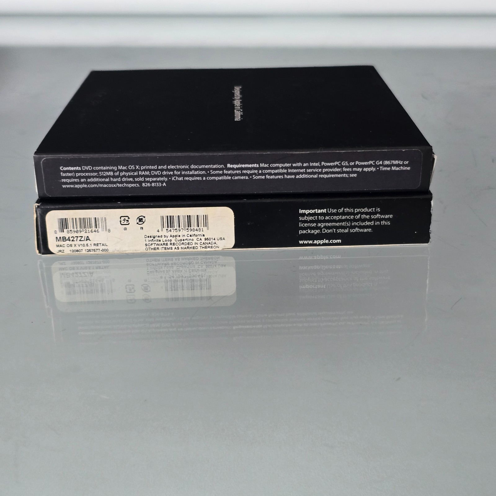 Apple MAC OS X LEOPARD Version 10.5.1  Retail Install DVD With Manual (MB427Z/A)