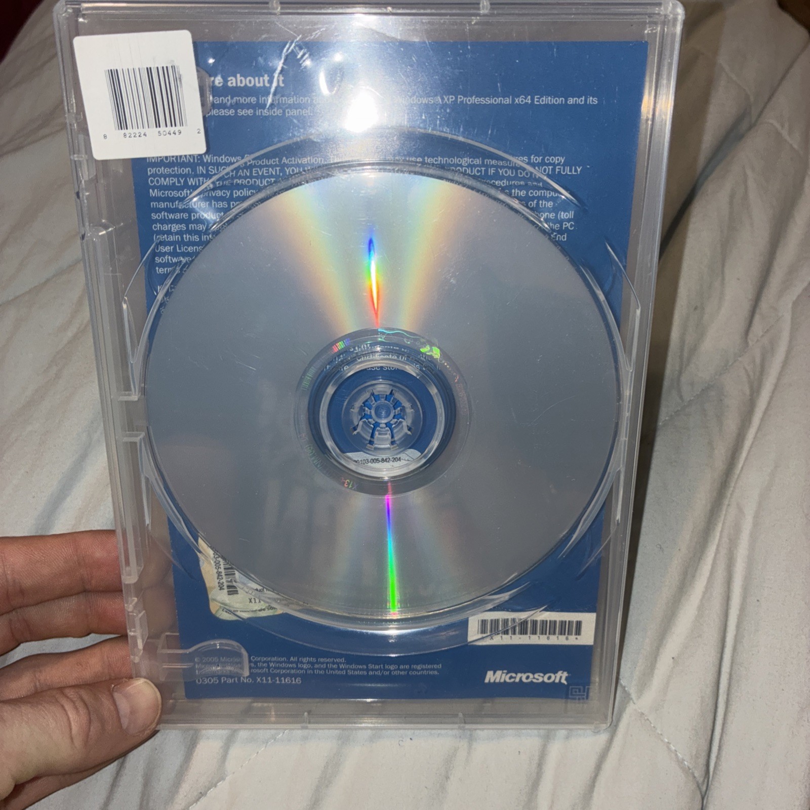 OEM Microsoft Windows XP Pro x64 Edition SP2C for System Builders (ZAT-00124)