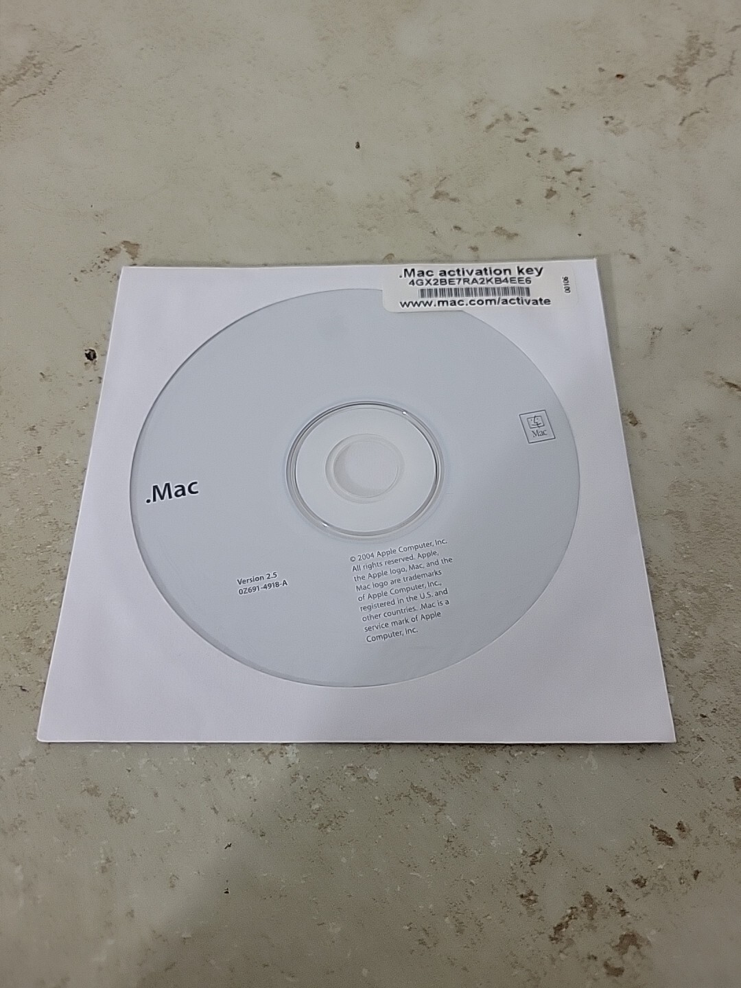 2004 Macintosh Mac .Mac Software Installation CD Version 2.5