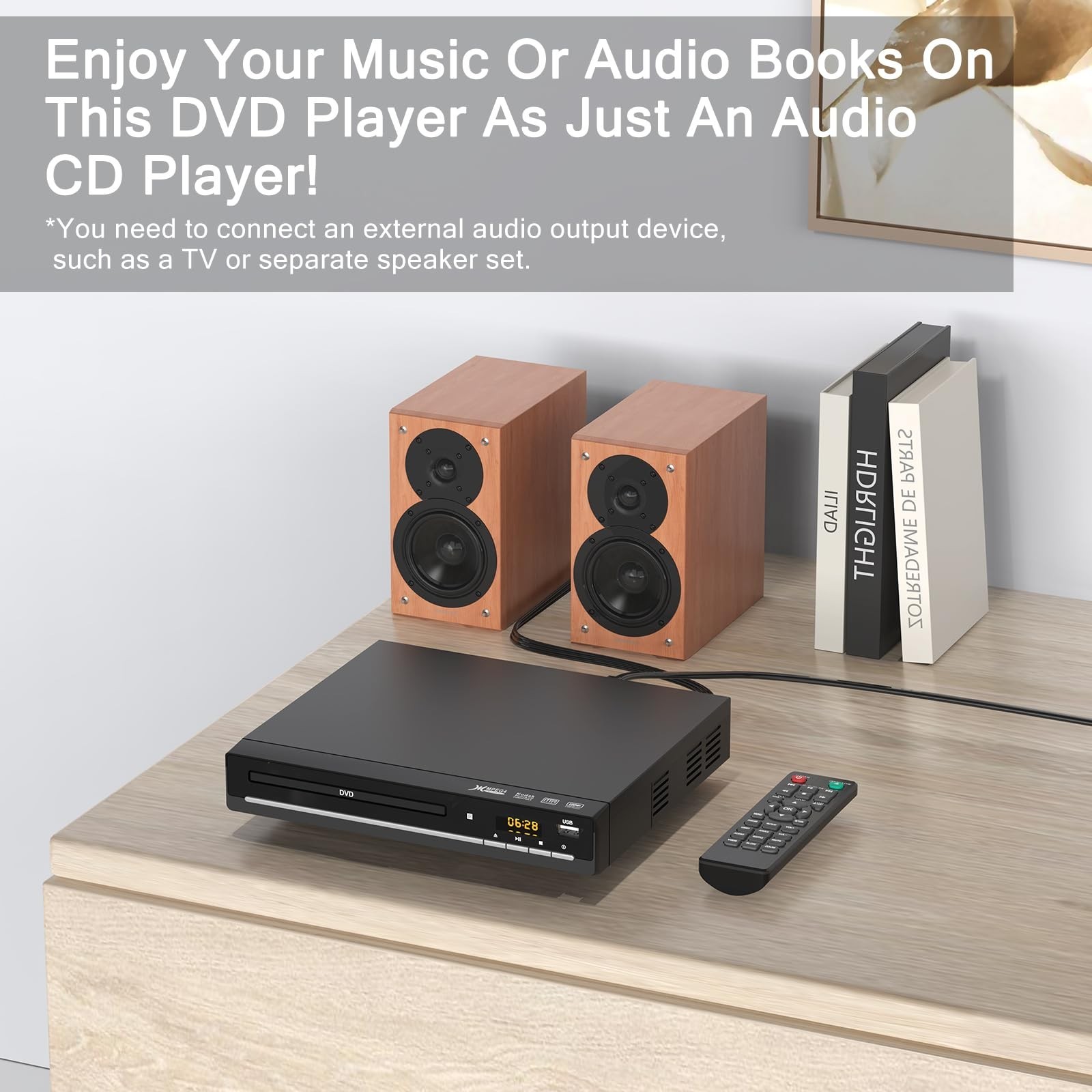 DVD Players for TV with HDMI,Plays All Regions and Formats,CD Player for Home…