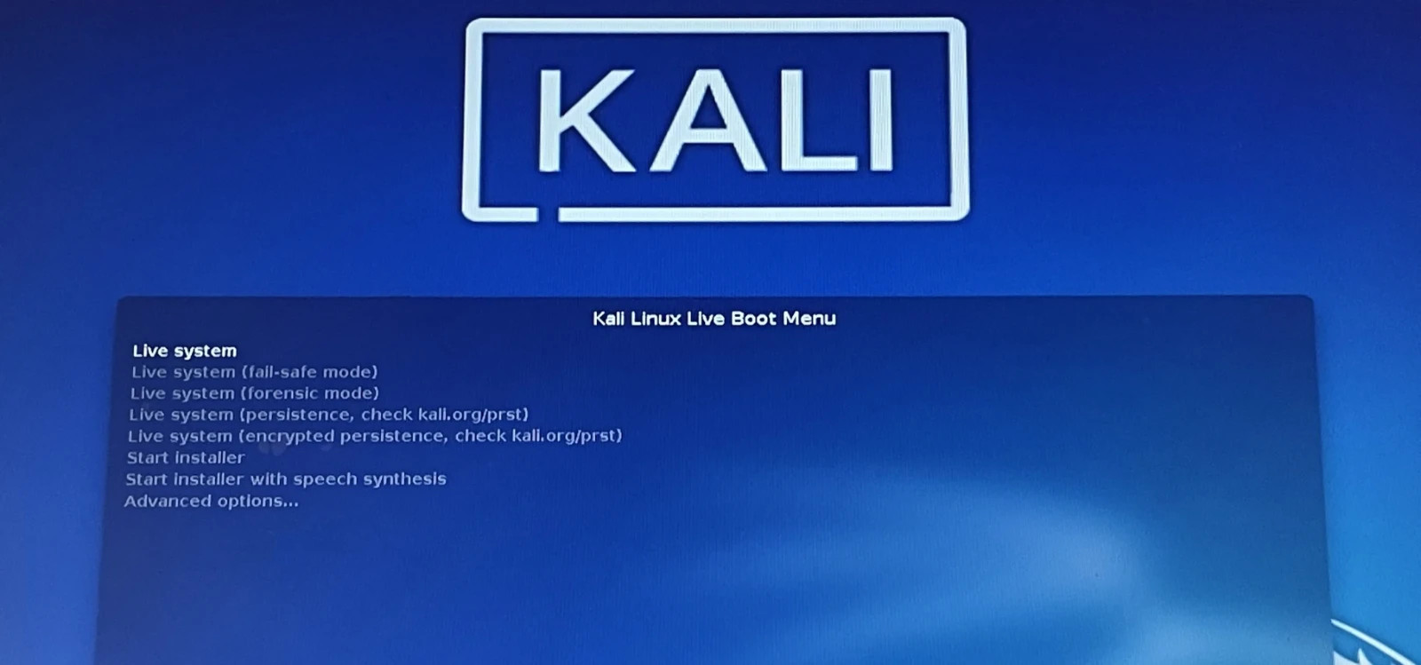 Kali-Linux 2026.1 Live version on 3.1 16 Gig USB Drive