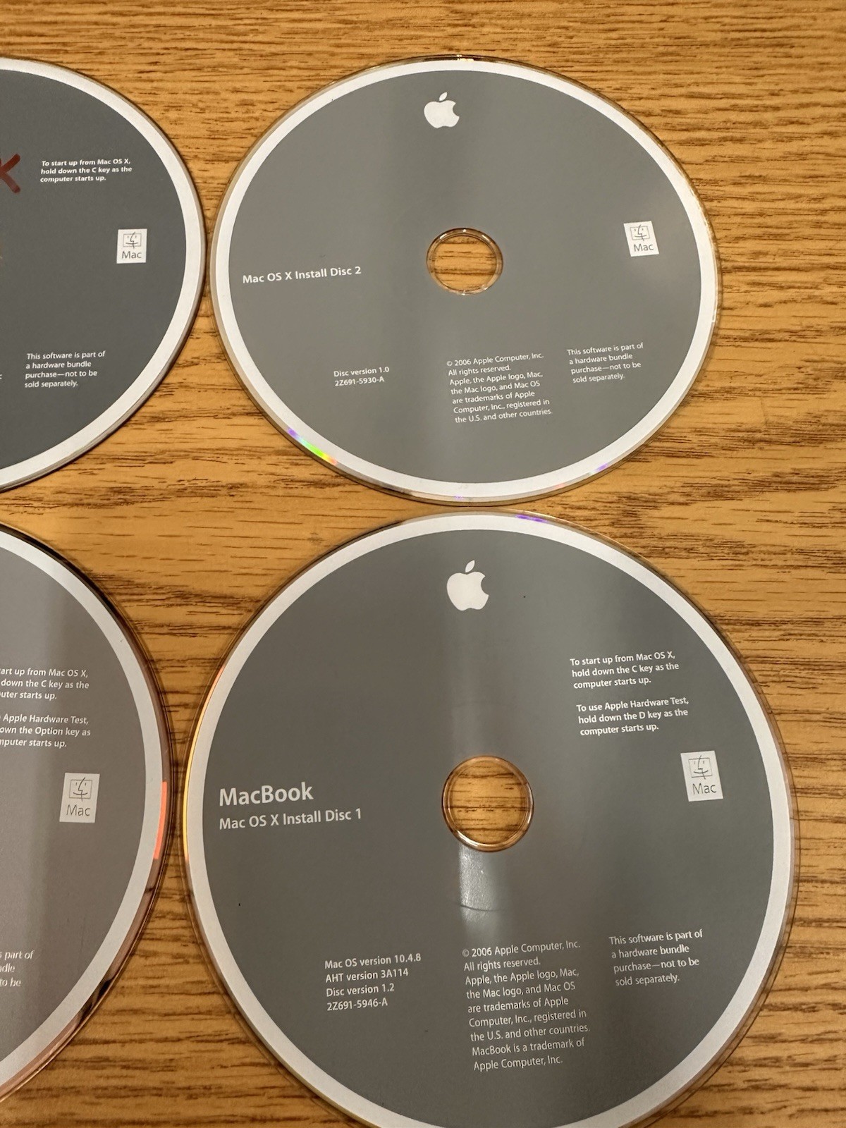 Apple Software Lot of 15 2004-2010 Mac OS X install, Application.