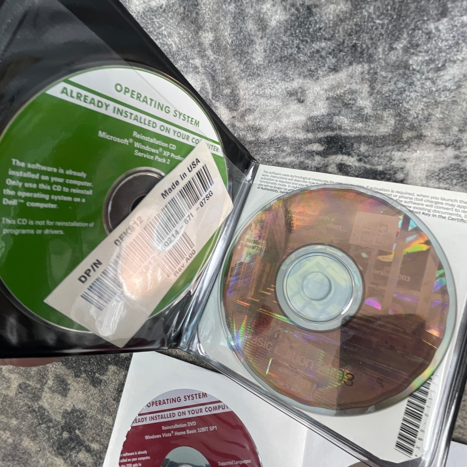 Dell XPS Software CD Wallet Lot Windows Vista XP Pro Drivers Utilities Trend