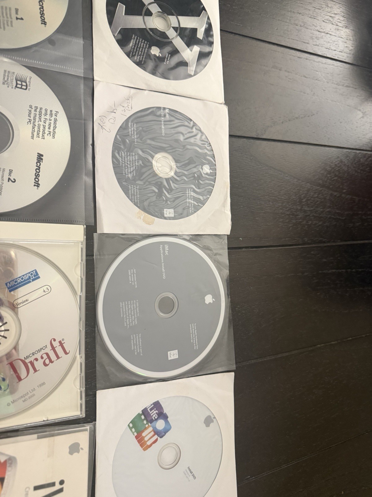Vintage Apple Mac & Microsoft Software Bundle | iWork,Office 2000,MacOS X, Sims