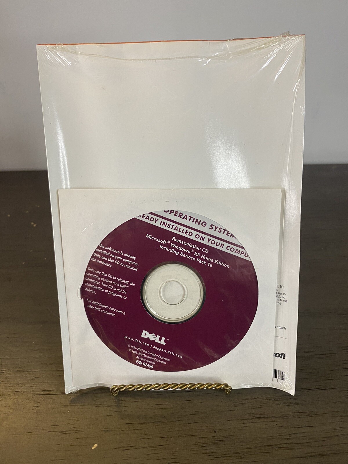Brand New Microsoft Windows XP Home Edition for Dell Reinstallation CD R2490