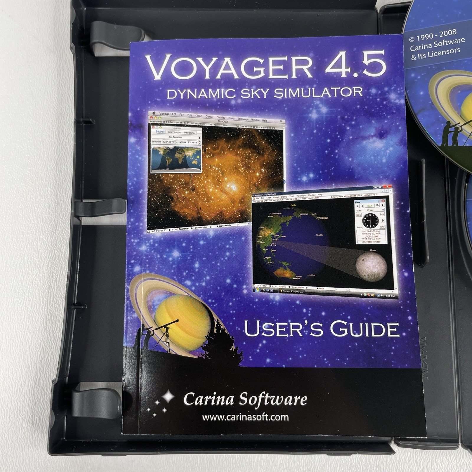 Voyager 4.5 Dynamic Sky Simulator by Carina Software DVD for PC & Mac, 2008