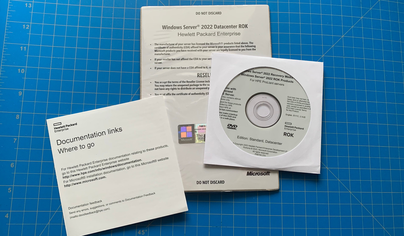 HPE HP Windows Server 2022 DataCenter Edition 16 Cores Unlimited VM Genuine