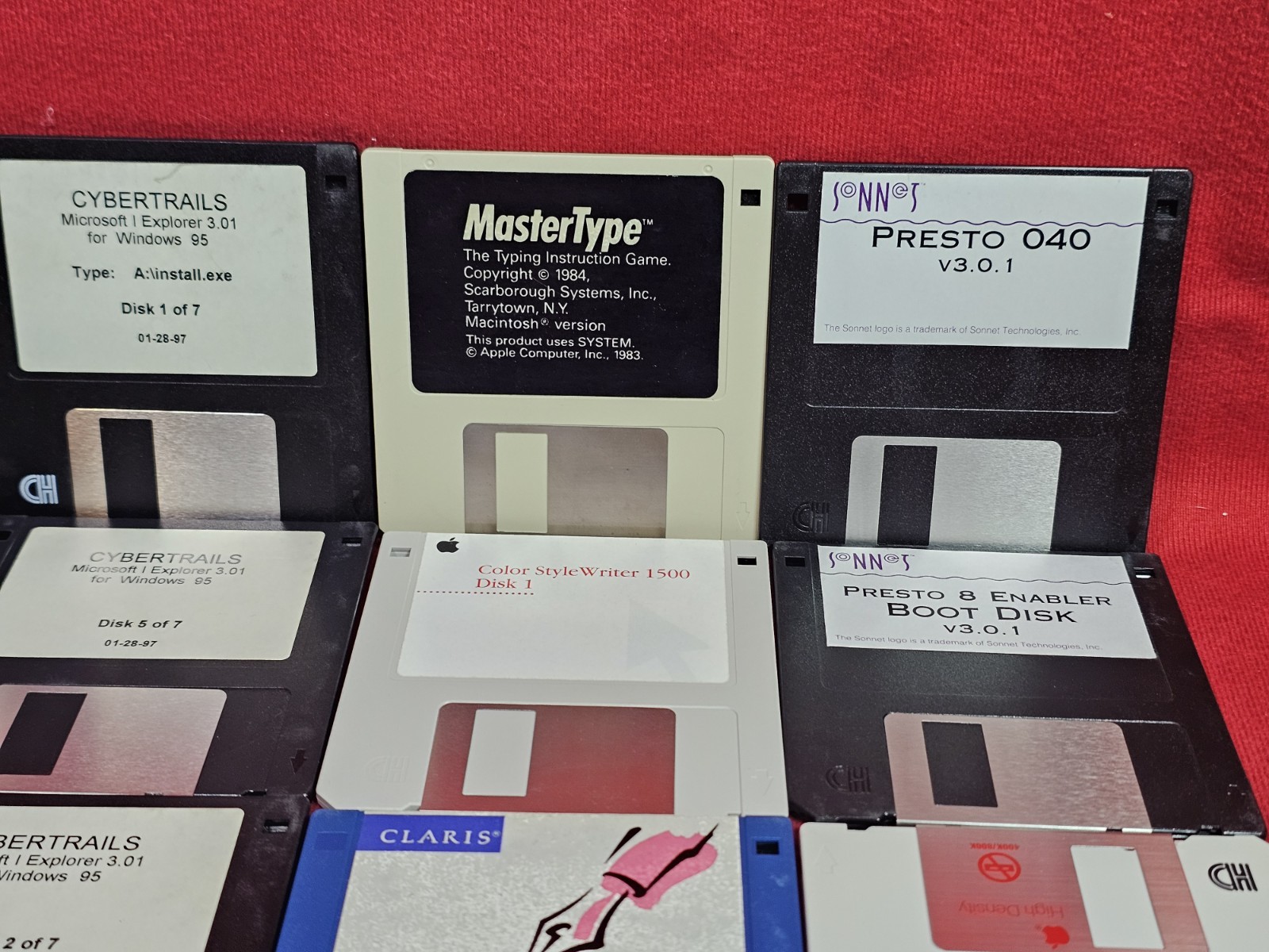 Vintage Classic Apple Macintosh System Software Floppy Disks Huge Lot Computing