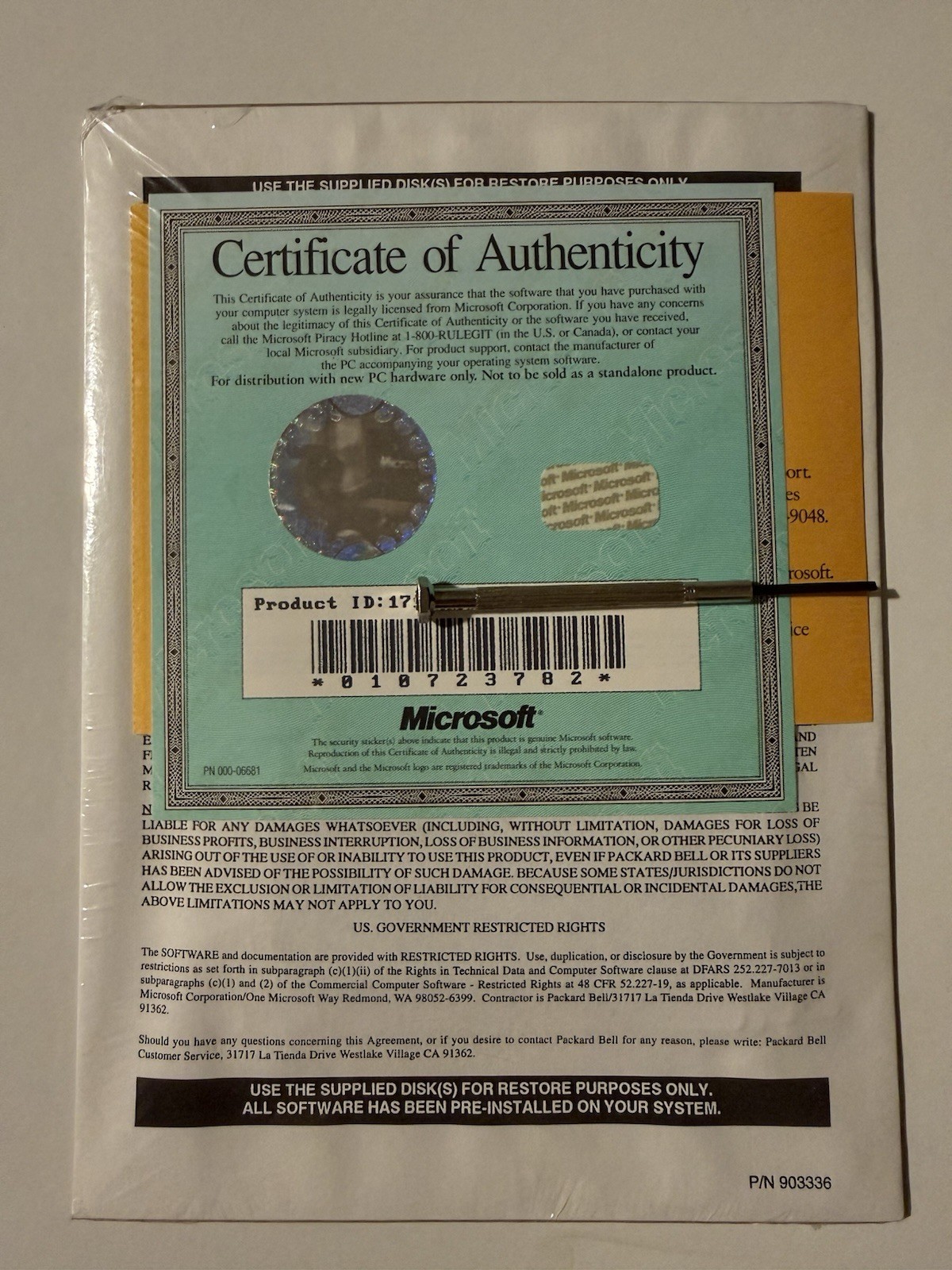 Microsoft Windows For Workgroups 3.11 & MS-DOS 6.22 Plus Enhanced Tools