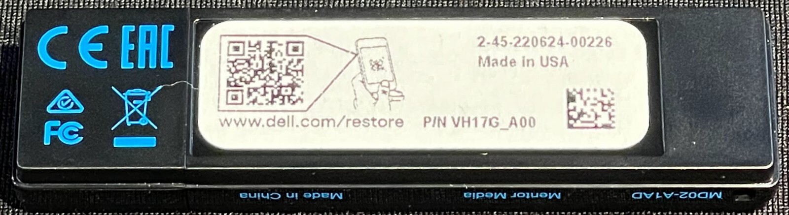 Dell Windows 10 Mentor Media Restore Software Drive for Optiplex 3050 / VH17G