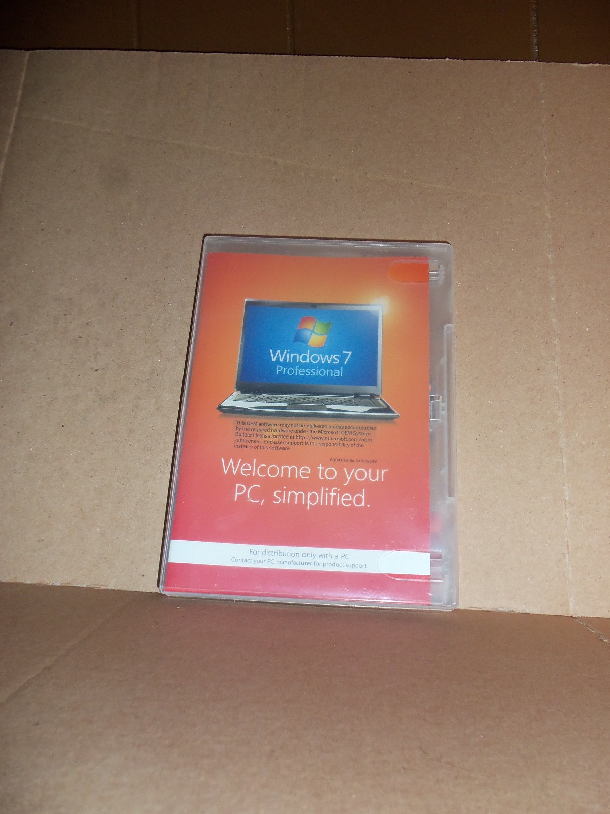 Windows 7 Professional DVD with Service Pack 1 64-bit Software no product key