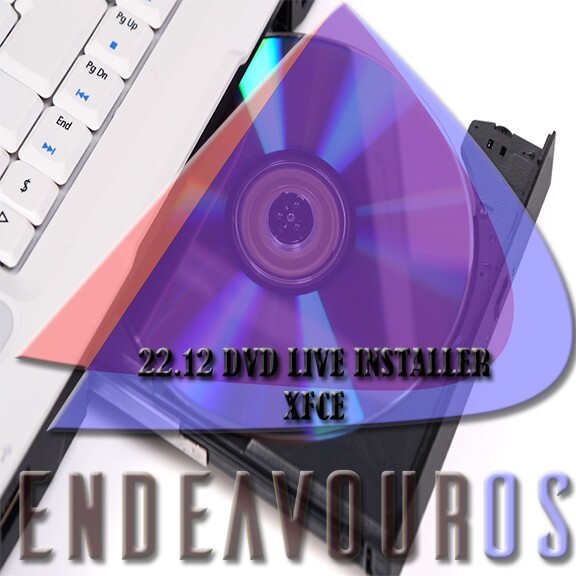 Endeavour OS Cassini 22.12 DVD LIVE/INSTALLER XFCE SAME DAY SHIPPING USA