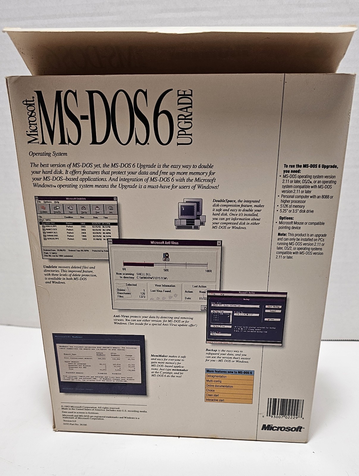 Vintage Microsoft MS DOS 6 Upgrade 3.5″ Disks Operating System