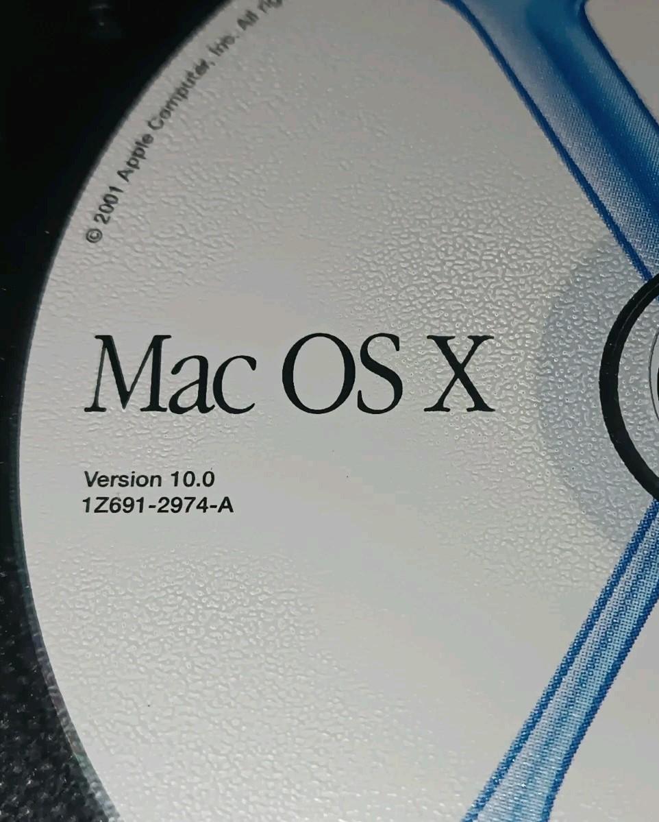 Apple Mac OS X 10.0 Installation CD-ROM Power Macintosh iMac iBook PowerBook