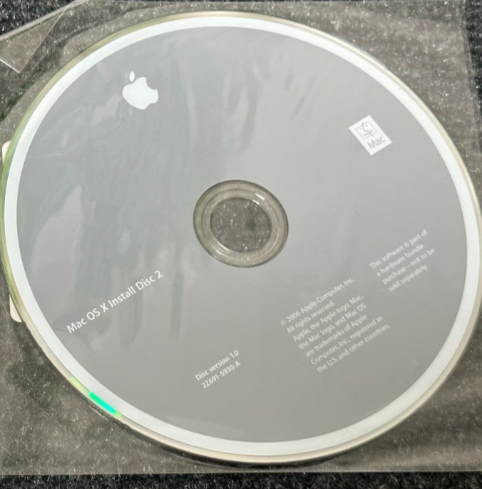 Mac Common Media Multilingual Mac OS X 10.4.8 Install Disc 1 & 2 * 2Z607-0546