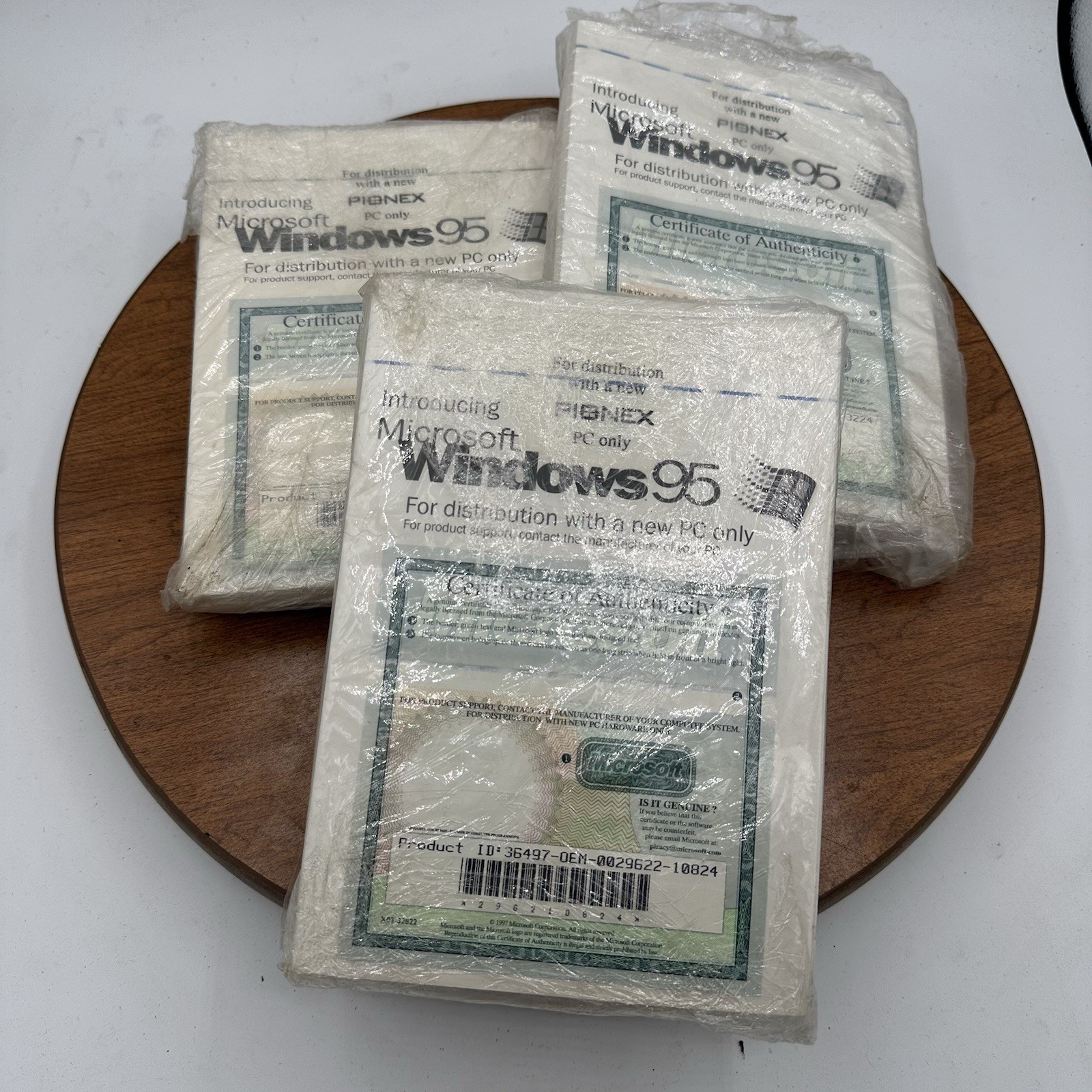 3x Windows 95 Manual And Installation CDs Sealed In Shrink Wrap