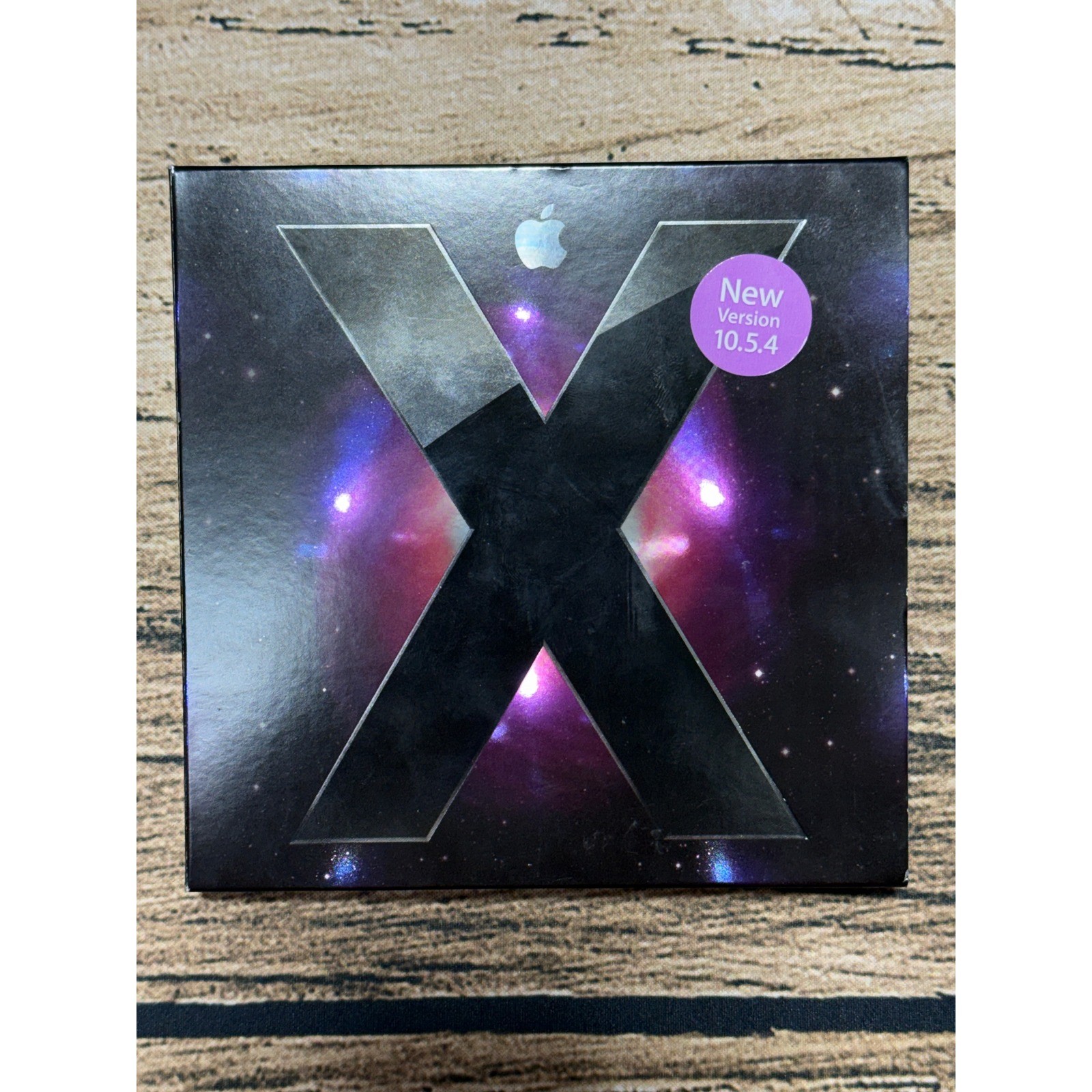 Apple Mac OS X Leopard Version 10.5.4 MB576Z/A Install DVD Software Box Manual