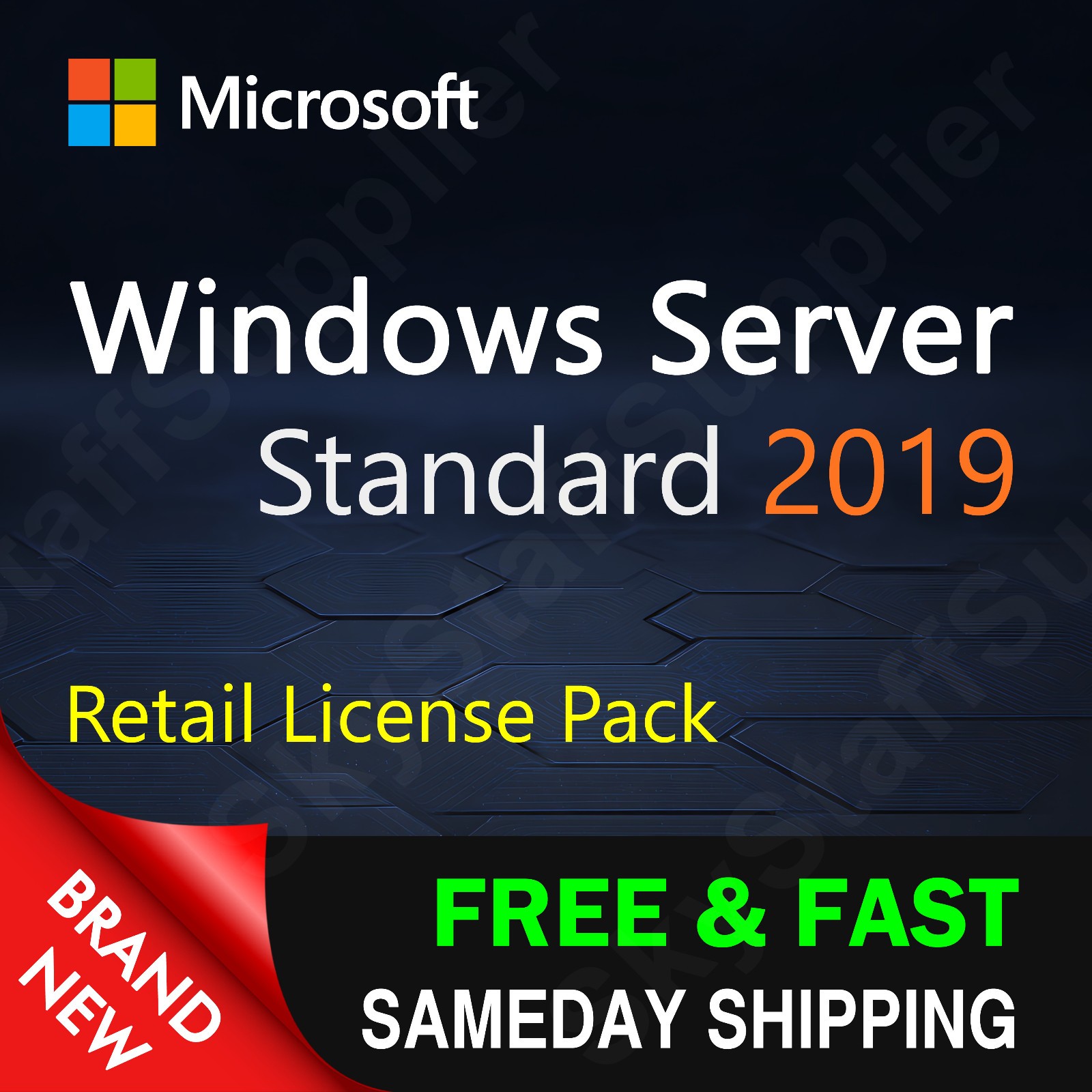 Windows Server 2019 STANDARD x64 24 CORE License Key + 10 CALs RETAIL PACK