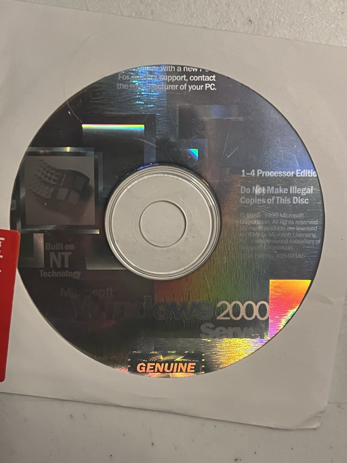Microsoft Windows 2000 Bundle – 1-4 Processor Edition SP2 + OPK Disc + Manual
