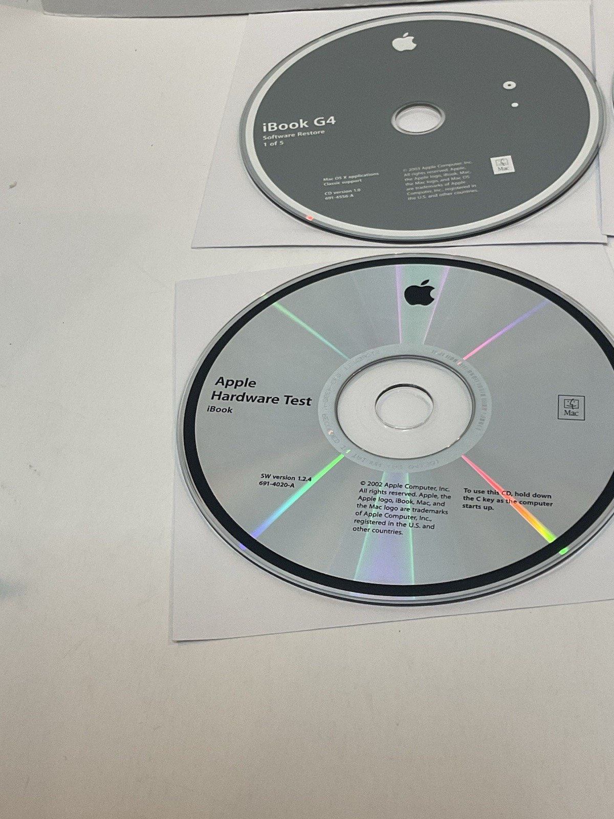 iBook G4 Mac OS X Software Restore & Hardware Test 1-5 OEM Retail