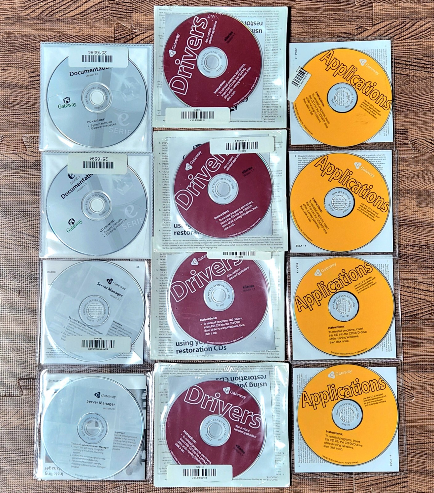 (12 Disc Lot) Vintage Gateway Applications Disks Drivers Documentation Server