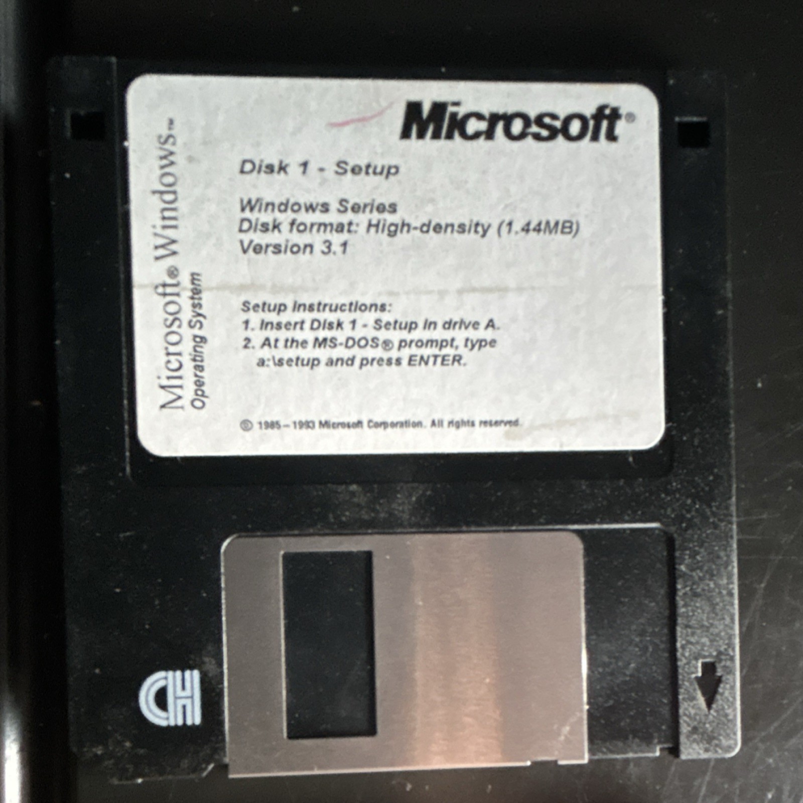 Microsoft Windows 3.1 Operating System 3.5″ Floppy 6 Disk Set. Collectible Rare