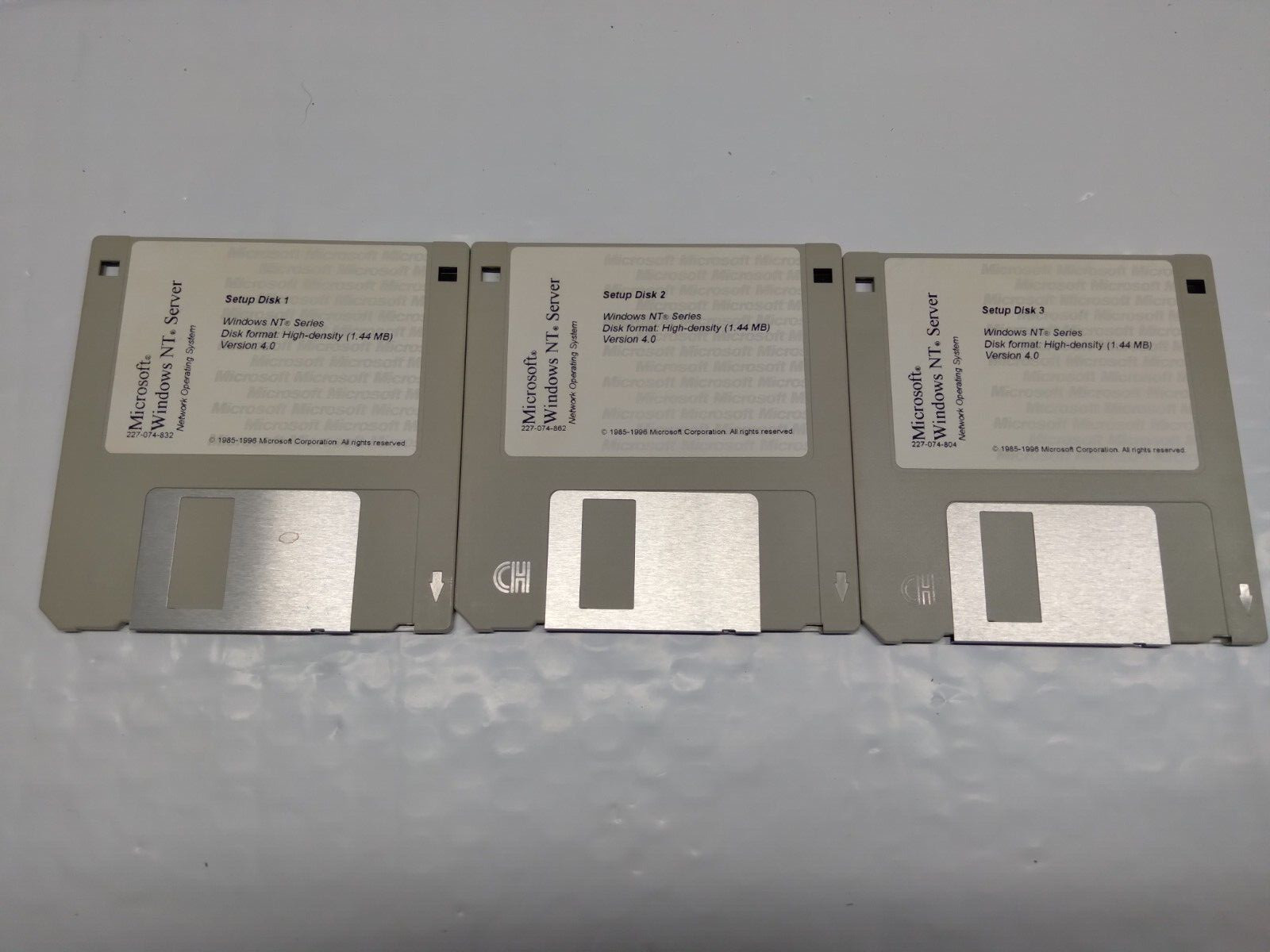 Microsoft Windows NT Server 4.0 disk 1, 2, 3- disk only