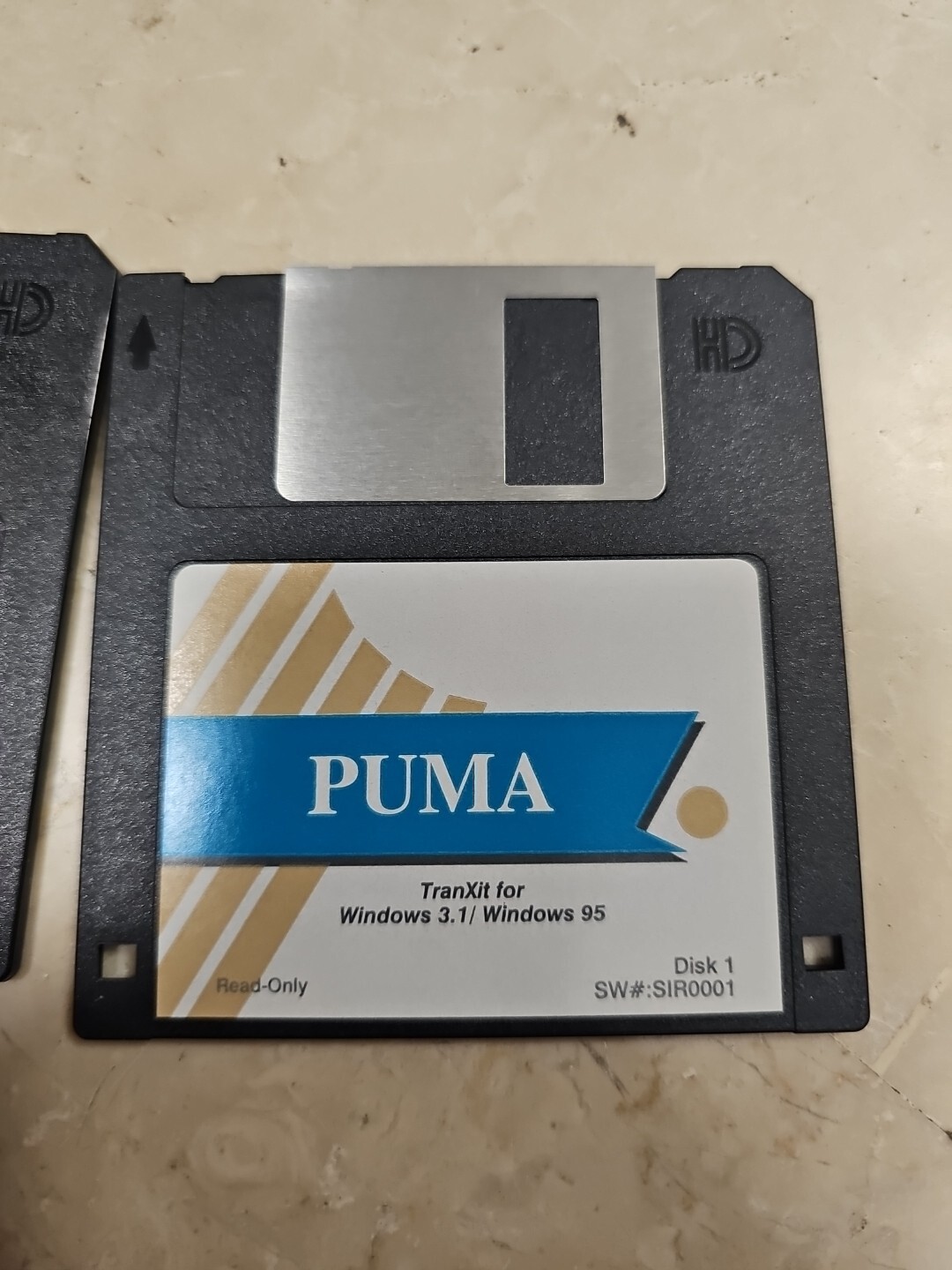 floppy disk Puma Tranxit for Windows 3.1 / Windows 95 DISK 1 & 2 SIR0001/2