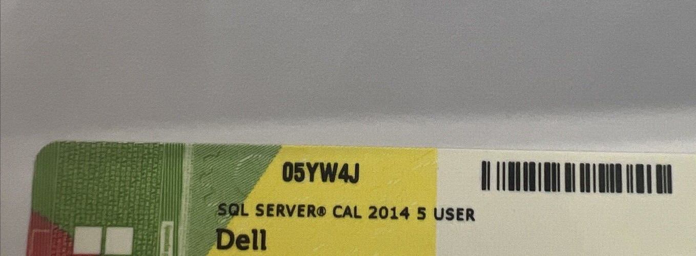 Microsoft SQL Server 2014 5 User CALs DELL ROK 05YW4J License Pack inc VAT