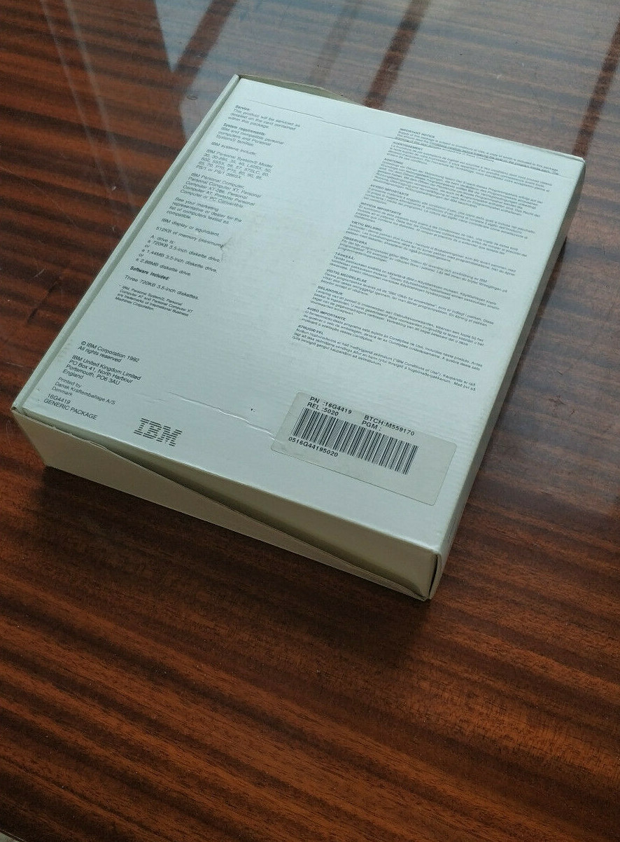MS DOS 5.0 IBM 3,5″ HD IBM and Compatibles (1992)