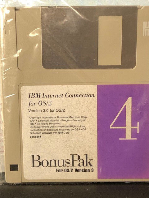 14 SEALED 3.5″ FLOPPIES, IBM OS/2 Ver3  for Windows & OS/2 applications READ PLS