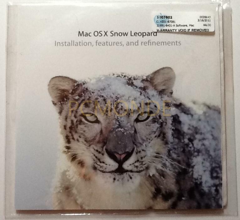 Apple OS X v.10.6.3 Snow Leopard for Intel Based Mac (MC573Z/A)