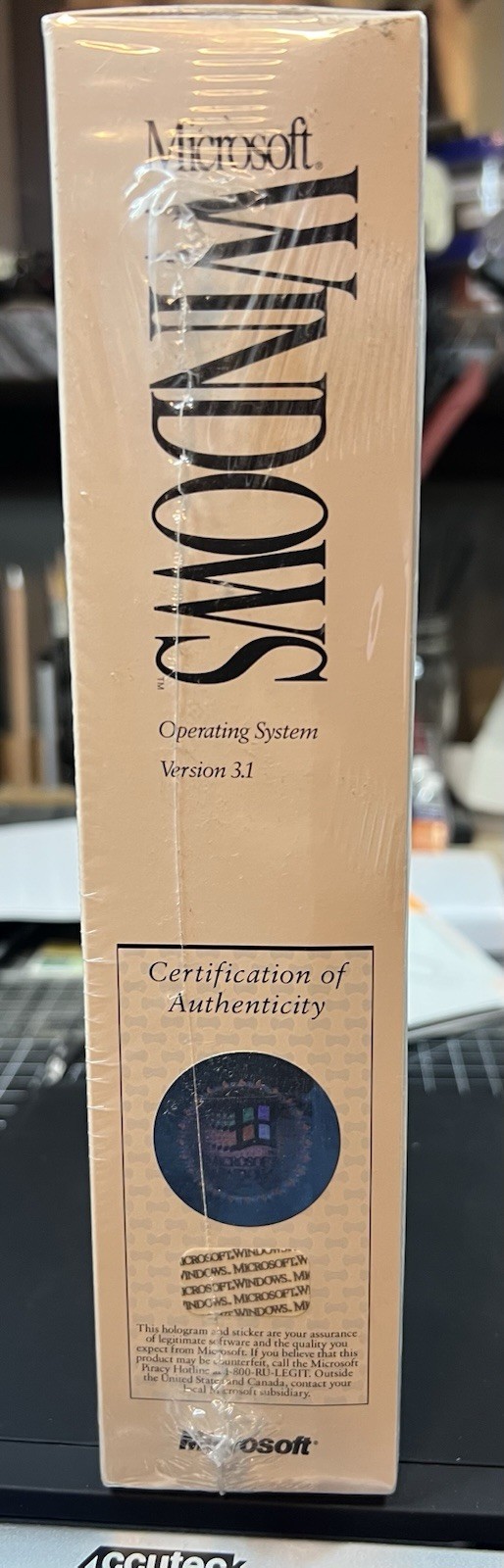 NIB Microsoft Windows 3.1 (3.11) Retail Box Floppy 3.5″ Sealed NEW