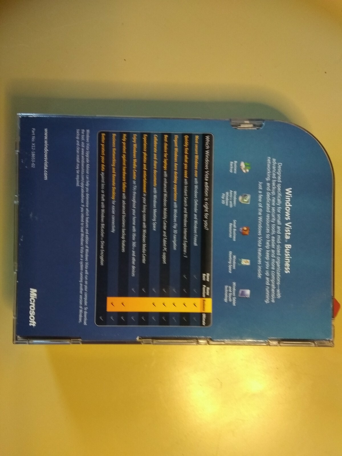 Microsoft Windows Vista Business English – Full Version – Brand New & Sealed
