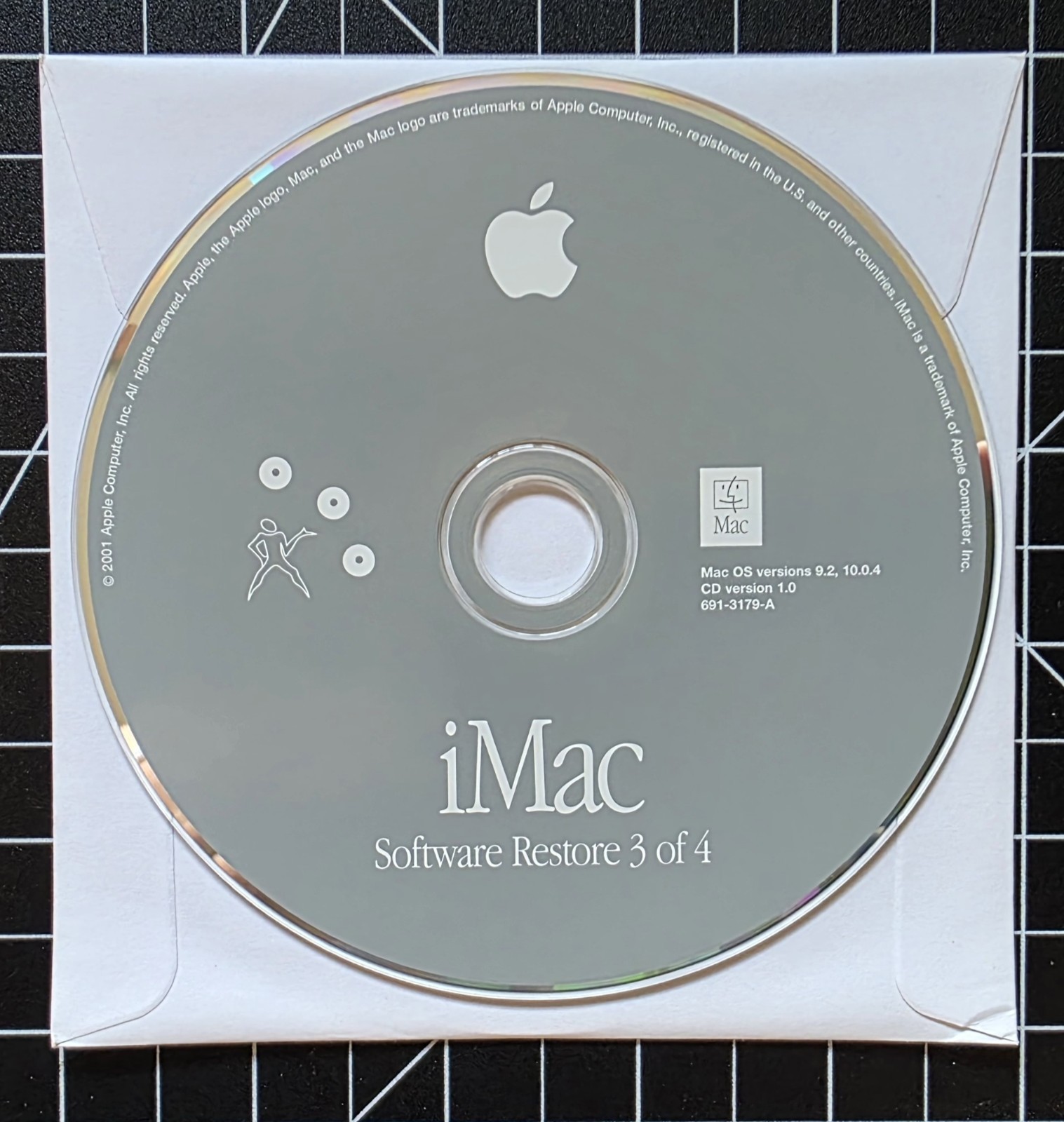 Vintage Apple iMac Software Restore Install Applications 7 Disc Set Mac OS 9/10