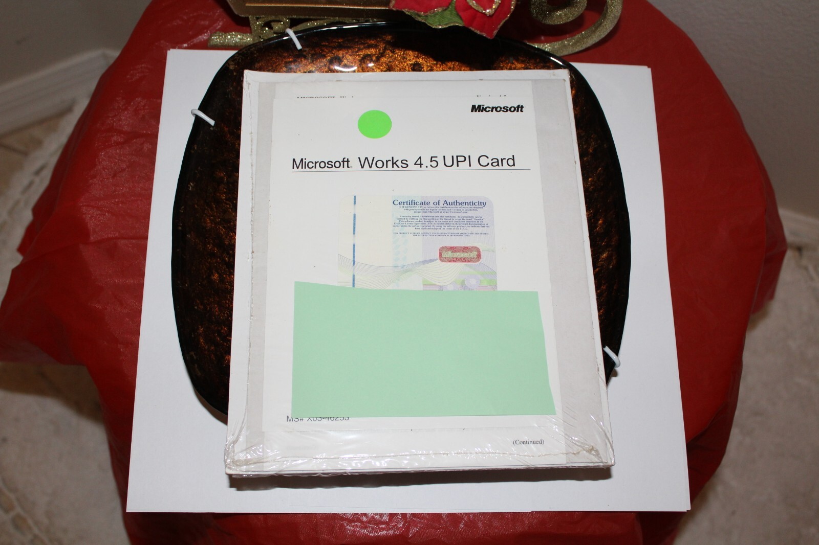 Microsoft Windows 95 Works 4.5 UPI Card Companion w/ PRODUCT KEY Vintage NEW NIB