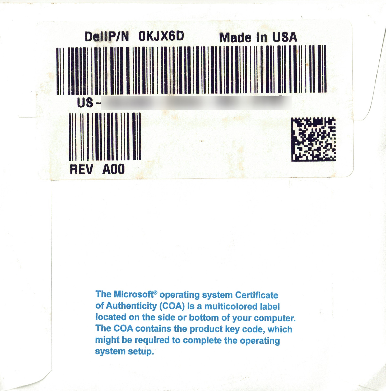 New Sealed DELL Windows 7 Professional 64 Bit SP1 Reinstallation Disk