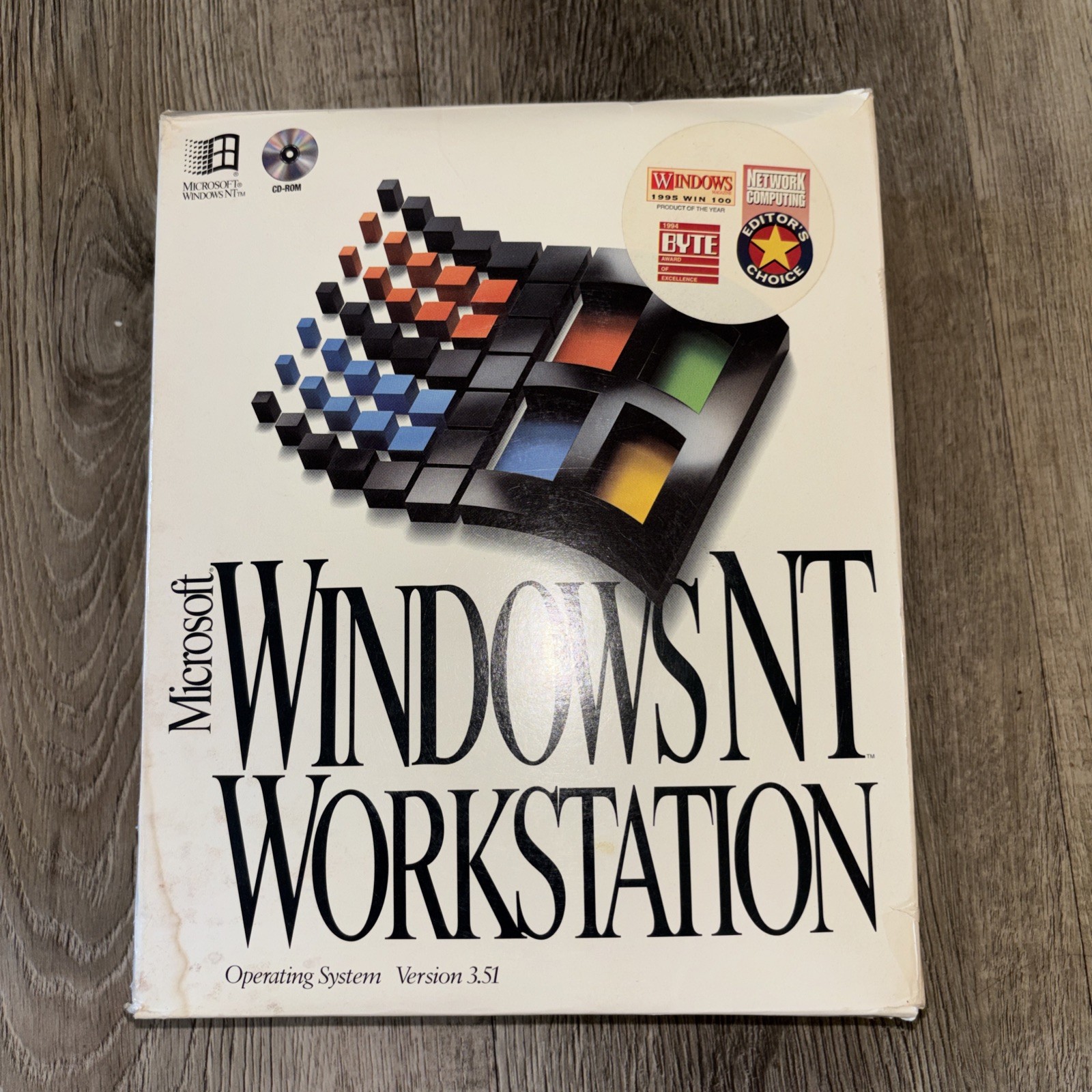 Microsoft Windows Workstation 3.51 CD-Rom Operating System – Open Big Box