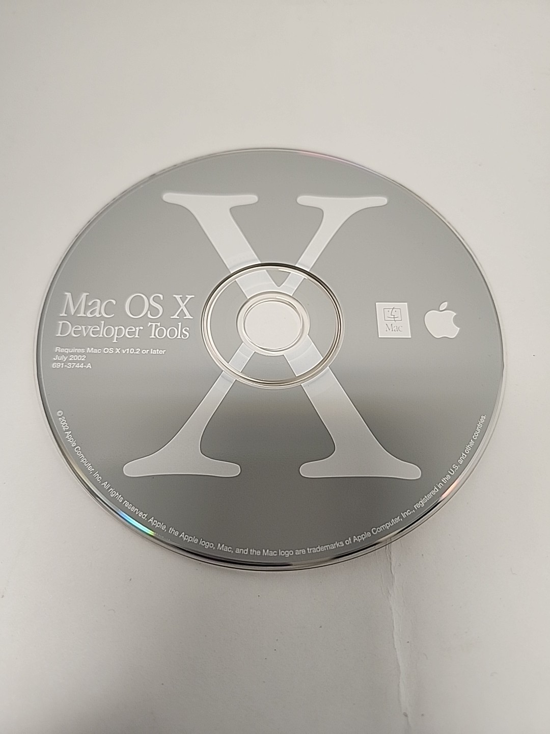 2002 Apple MAC OS X Developer Tools Disc.