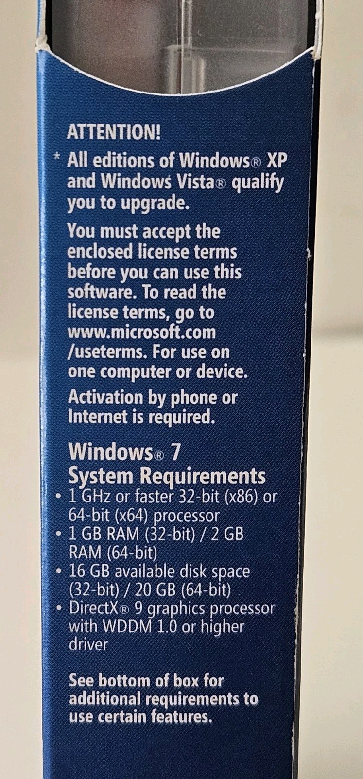 Microsoft Windows 7 Professional UPGRADE 32/64 Bit w/ Product Key Serial Code