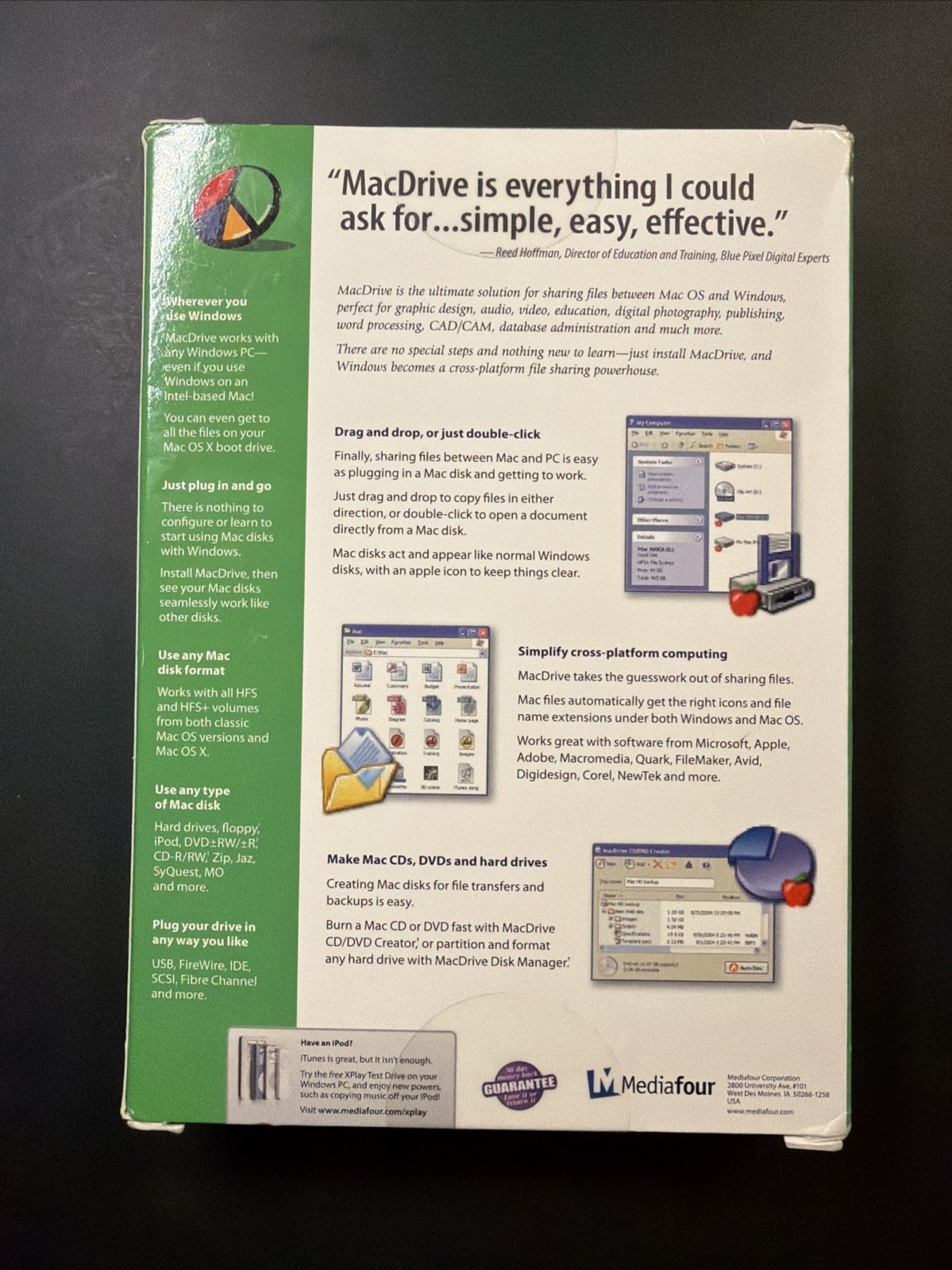 Mac Drive 6 For Windows! New:Sealed Vintage PC Computer Software. Media Four