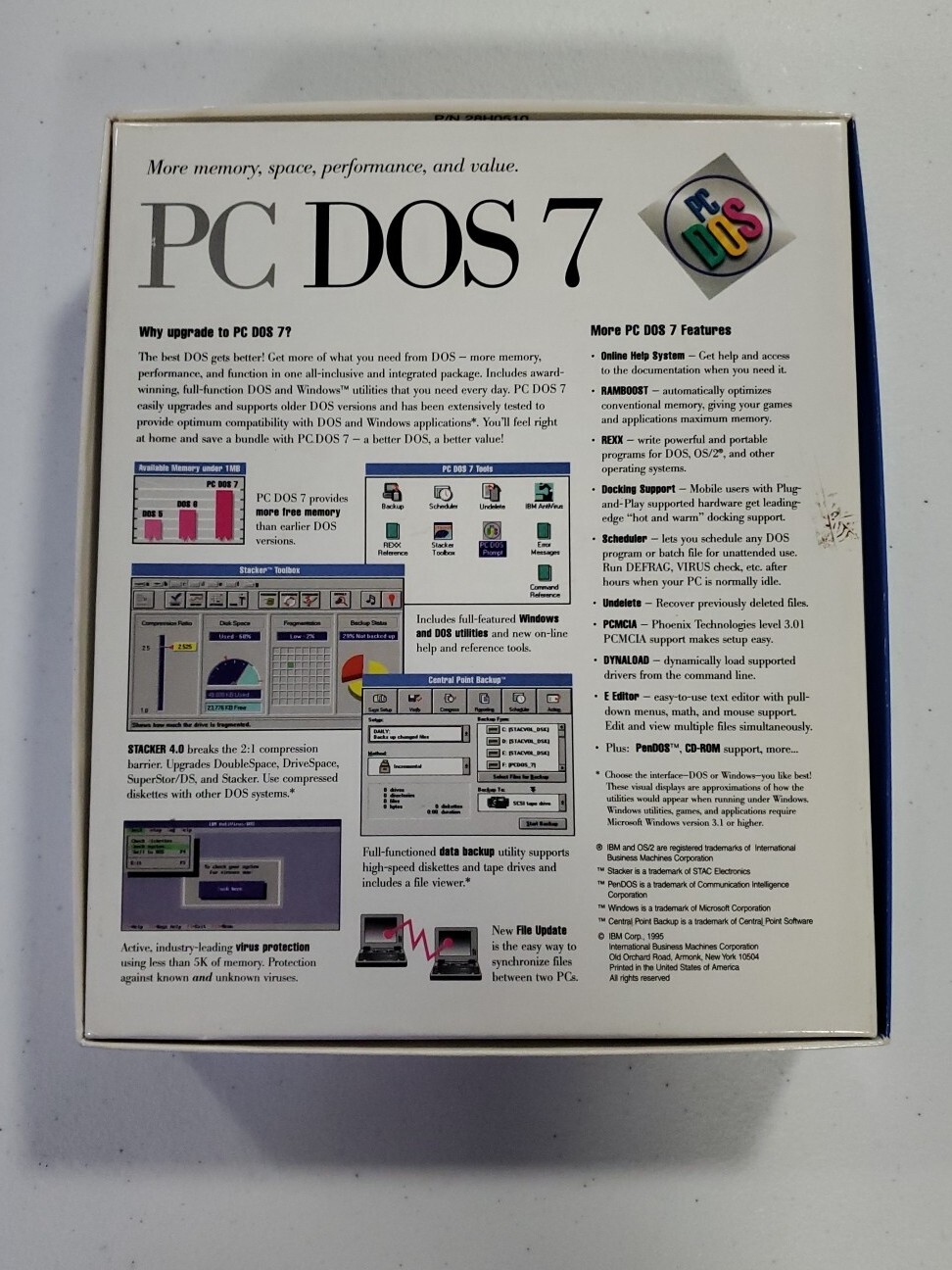 Vintage 1995 IBM PC DOS 7 Original Edition on 3.5″ HD Floppy Disks