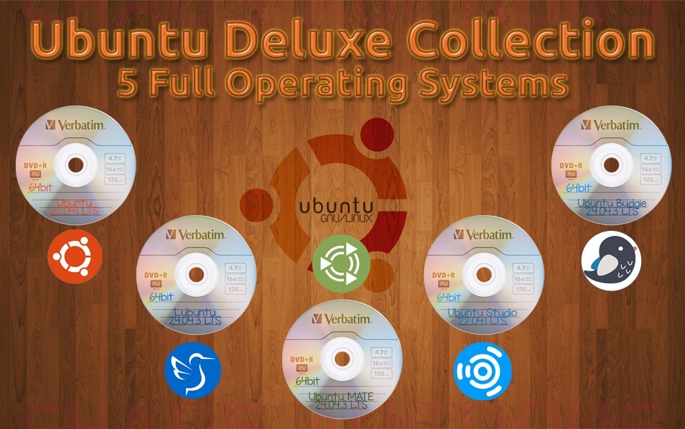 UBUNTU MASTER LINUX COLLECTION 7 Full Operating Systems