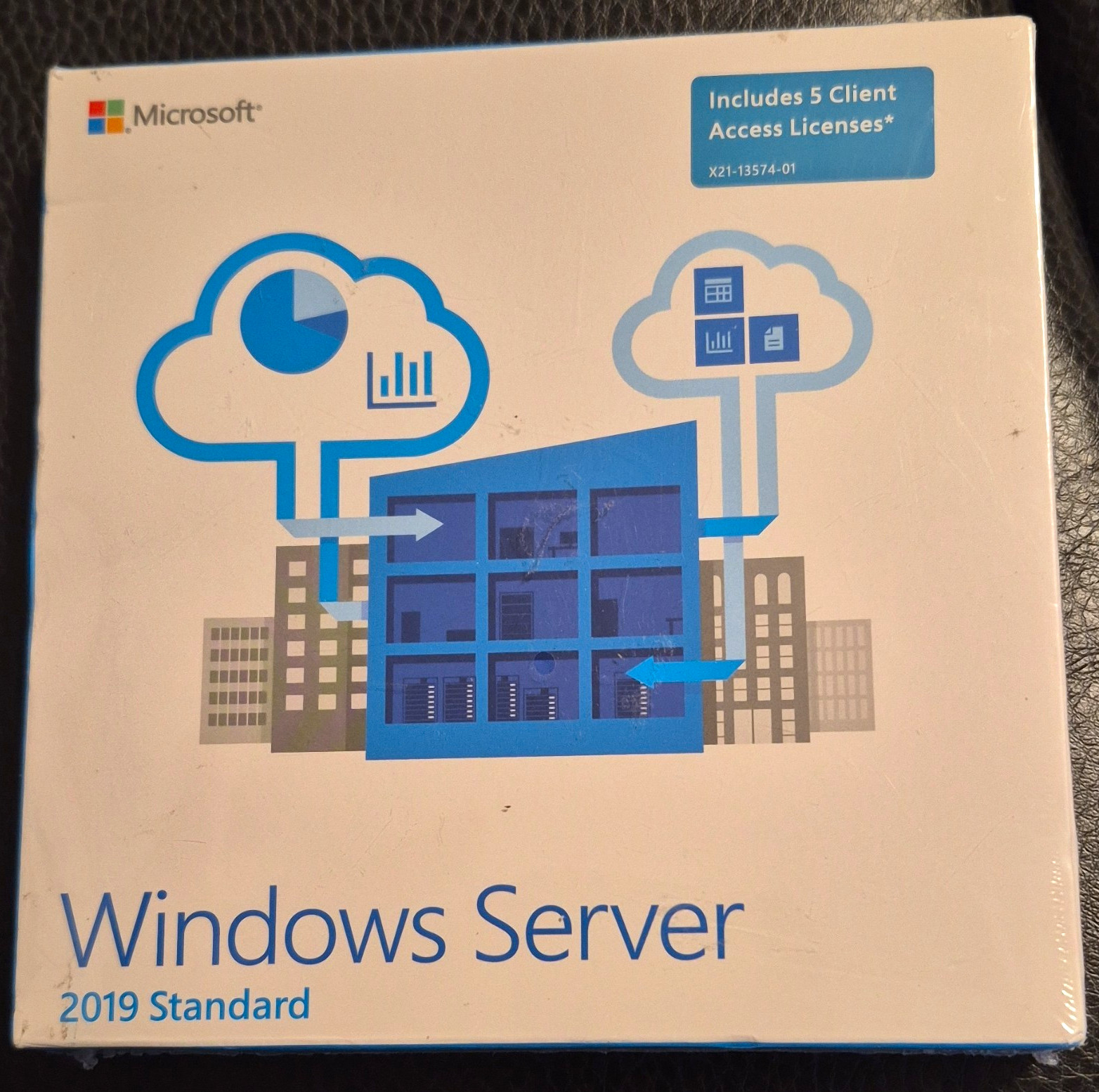 Microsoft Windows Server 2019 Standard DVD w/ 5 Client Access Licenses (CAL)