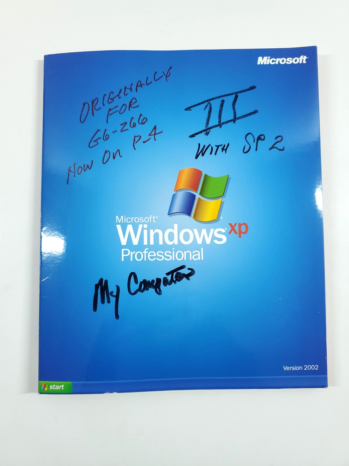 Vintage Microsoft Windows XP Professional Ver 2002 Service Pack 2 Upgrade Retail