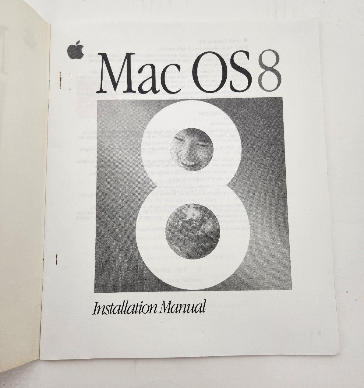 Vintage 1997 Mac OS 8 Original Installation Manual