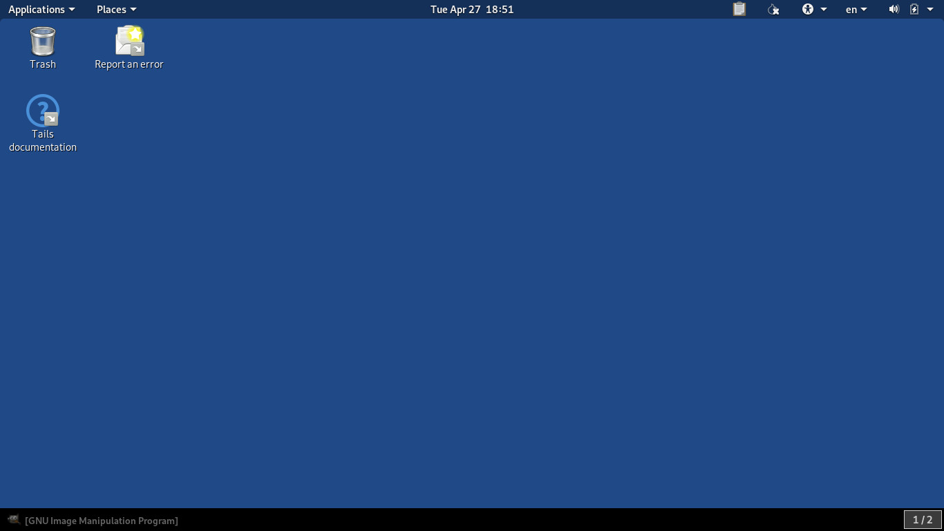 Tails USB 32gb Bootable Latest Desktop 4.8 Version Installed 64 Bit OS