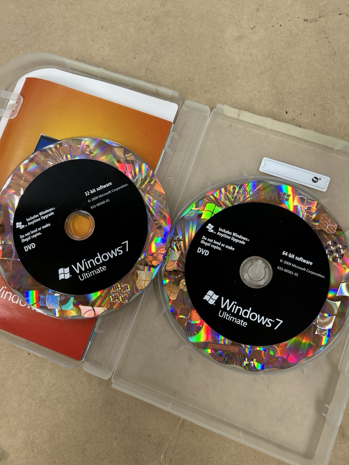 Microsoft Windows 7 Ultimate 32 64 Bit DVD English US With Key
